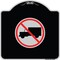 Signmission Designer Series No Truck, Black & Silver Heavy-Gauge Aluminum Sign, 18" x 18", BS-1818-23558 A-DES-BS-1818-23558 - alternate 1